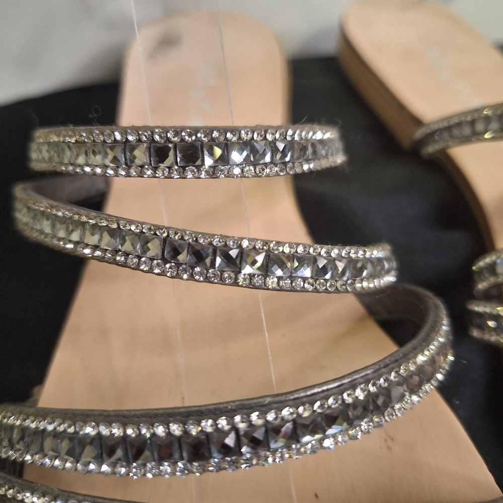 MARELLA Women's Silver Strappy Sandals - Picture 4 of 6